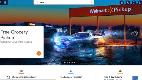 Walmart Pickup 'Famous Cars' Carousel Ad